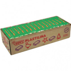 JOVI Plastilina, boîte de 15 x 350 gr de pâte à modeler végétale couleur vert