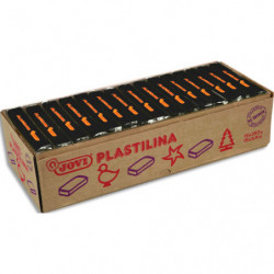 JOVI Plastilina, boîte de 15 x 350 gr de pâte à modeler végétale couleur noire