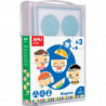 APLI KIDS Boîte de 6 sets de magnets XXL pour apprendre les émotions