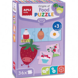 APLI KIDS Puzzle 36 pièces sur le thème des origines des aliments