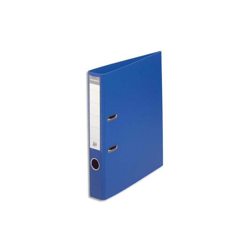 EXACOMPTA Classeur à levier PVC dos de 50mm bleu foncé