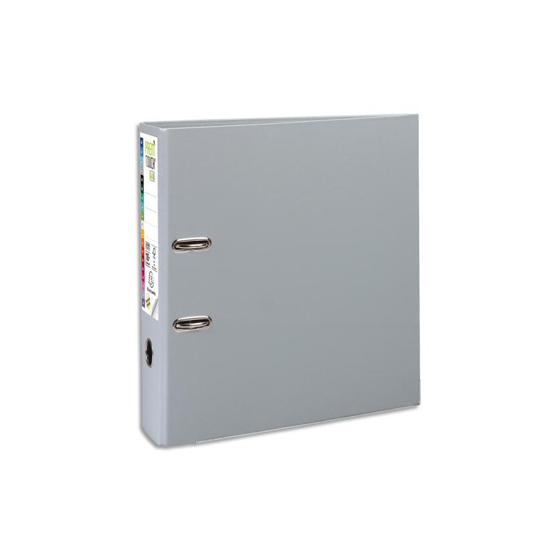 EXACOMPTA Classeur à levier en polypro PREMTOUCH dos de 8cm, coloris Gris Foncé
