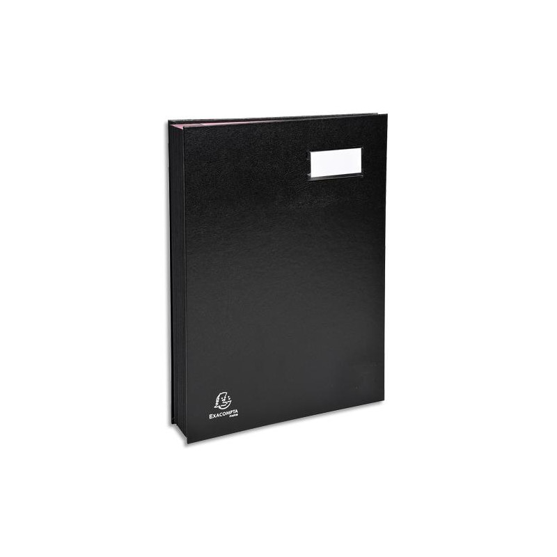 EXACOMPTA Parapheur DIRECTION 24 compartiments couverture plastifiée PVC. Format 24x32cm. Coloris Noir