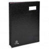 EXACOMPTA Parapheur DIRECTION 24 compartiments couverture plastifiée PVC. Format 24x32cm. Coloris Noir