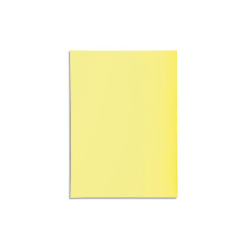 EXACOMPTA Paquet de 100 sous-chemises SUPER 60 en carte 60 grammes coloris jaune