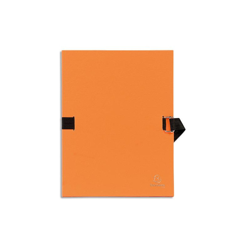 EXACOMPTA Chemise extensible Varia 2230, recouverte de papier grainé Orange