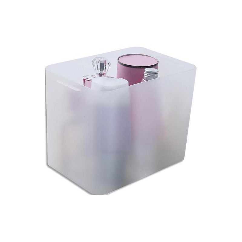 SUNDIS Bo&icirc;te Pure Box polypropyl&egrave;ne TRA 2 poign&eacute;es. Combinable PURE BOX A5 haute 5,6L 24,2xh18,2x15,5cm