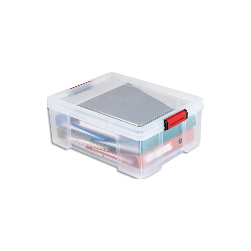 SUNDIS Bac Clip N Store 27L 60kg robustesse 2 poignées 2 préhensions lat. 50x39xh.20 cm 4004001