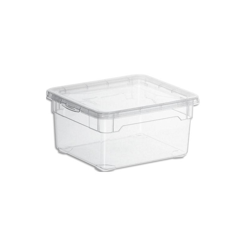 SUNDIS Bo&icirc;te Clear box rangement Polypropyl&egrave;ne Superposable combinable gamme Clear Box 2L 19 xh9x16,6 cm