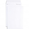 CLAIREFONTAINE Paquet de 50 pochettes vélin Blanc auto-adhésives 120g format C5 162 x 229 mm