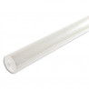 PRONTO Nappe en rouleau papier gaufr&eacute; Toile de lin - 20x1,18m - Blanc