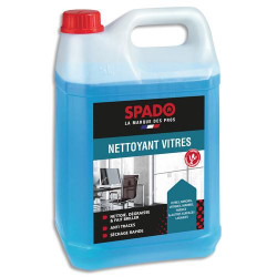 SPADO Nettoyant vitres 5L Multi-surfaces Nettoie et d&eacute;graisse Elimine la poussi&egrave;re