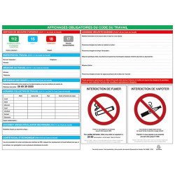 EXACOMPTA Panneau Affichage Obligatoire 57x42cm 6680E