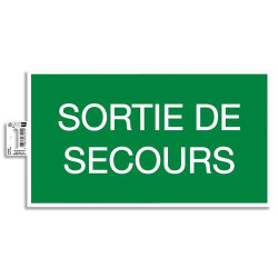 EXACOMPTA Panneau adh&eacute;sif Issue de Secours 35x20 cm 67004E