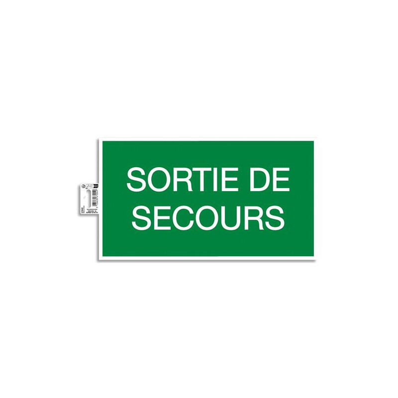 EXACOMPTA Panneau adh&eacute;sif Issue de Secours 35x20 cm 67004E