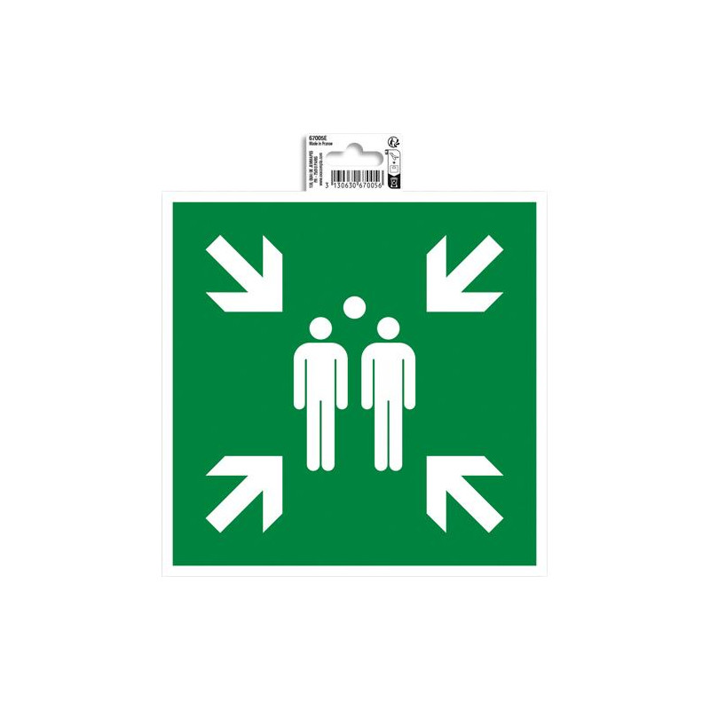 EXACOMPTA Panneau adhésif Point de rassemblement 20x20 cm 67005E
