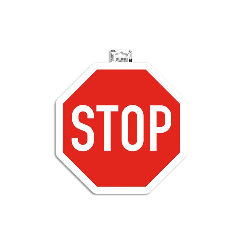 EXACOMPTA Panneau PVC adhésif antidérapant Stop 30 cm 67010E