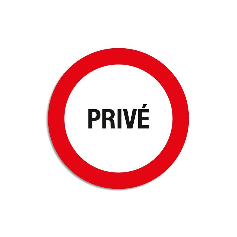 EXACOMPTA Panneau polypropylène non adhésif Privé 30 cm 67108E