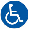 EXACOMPTA Panneau polypropyl&egrave;ne non adh&eacute;sif Parking r&eacute;serv&eacute; handicap&eacute; 30 cm 67113E