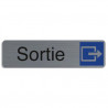 EXACOMPTA Plaque adhésive imitation aluminium Sortie 16,5X4,4 cm 67173E