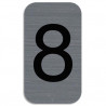 EXACOMPTA Plaque adhésive imitation Aluminium Chiffre 8 2,5x4,4 cm67188E