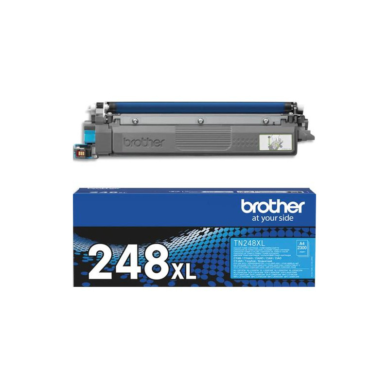 BROTHER Cartouche Laser TN-248 Haute capacité (2500 pages) Cyan TN248C
