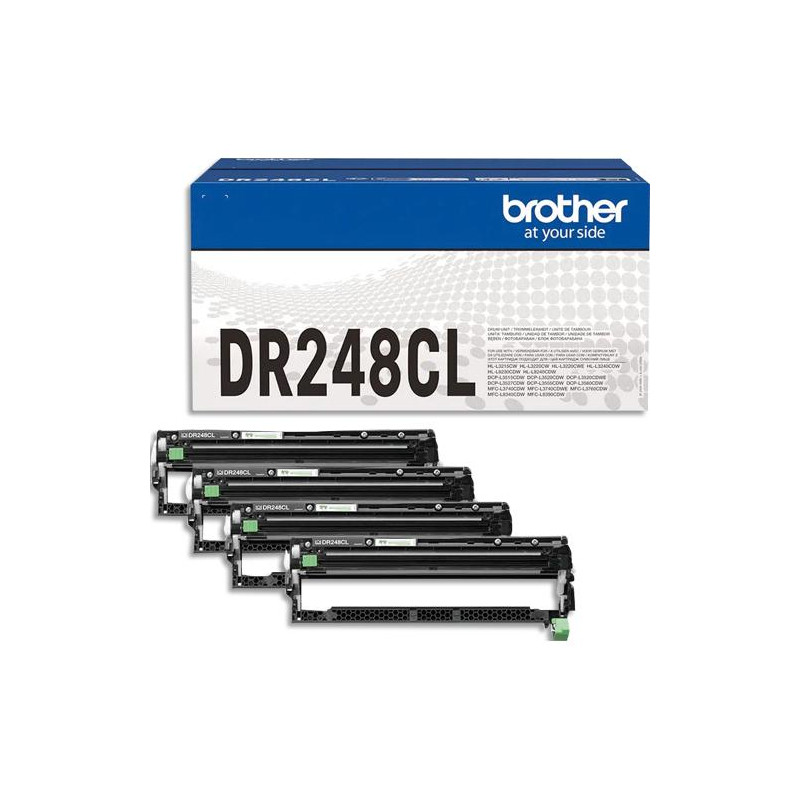 BROTHER Pack de 4 Tambours DR-248 noir/cyan/magenta/jaune DR248CL