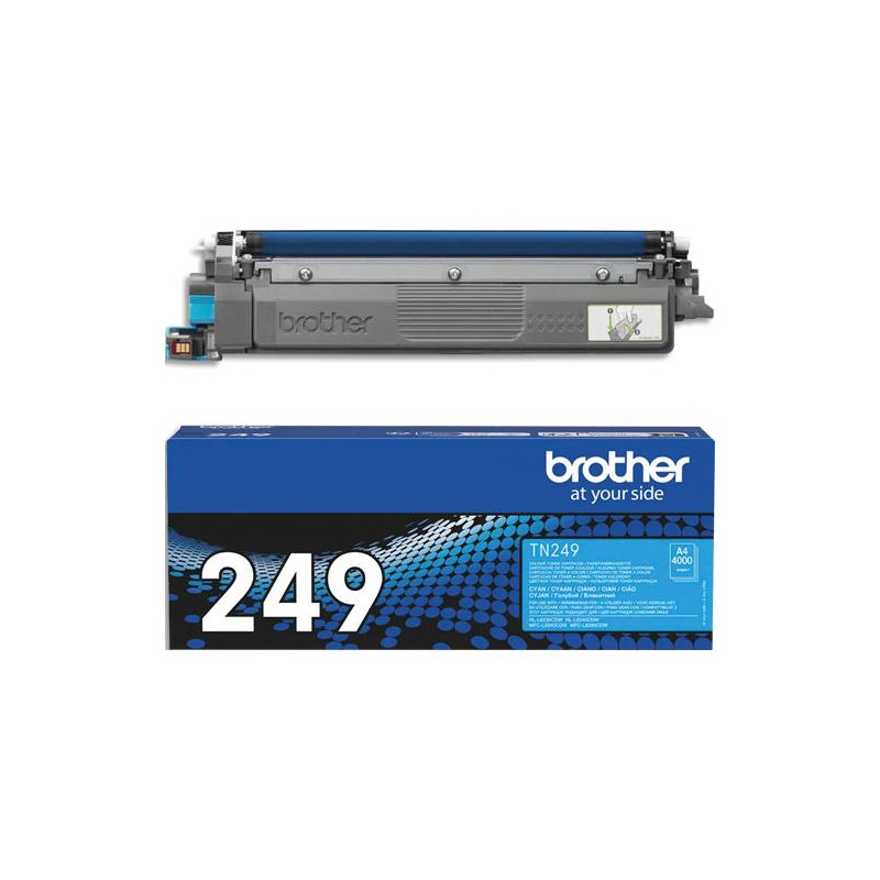 BROTHER Cartouche Laser TN-249 Très haute capacité (4000 pages) Cyan TN249C