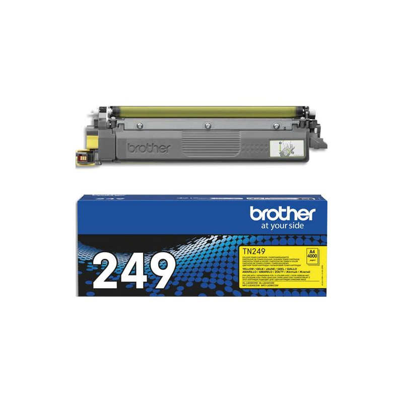 BROTHER Cartouche Laser TN-249 Tr&egrave;s haute capacit&eacute; (4000 pages) Jaune TN249Y