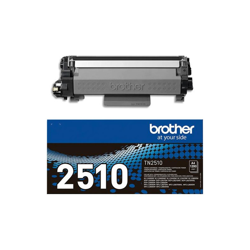 BROTHER Cartouche Laser TN-2510 Standard (1200 pages) Noir TN2510