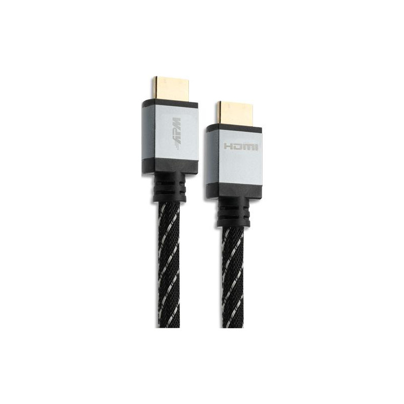 APM C&acirc;ble HDMI 2.1, premium, 8k, hec, m&acirc;le &#47; m&acirc;le, nylon, 5m