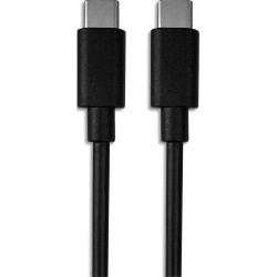 APM C&acirc;ble USB-C &#47; USB-C, 60W, USB 3.1, m&acirc;le &#47; m&acirc;le, noir, 1m