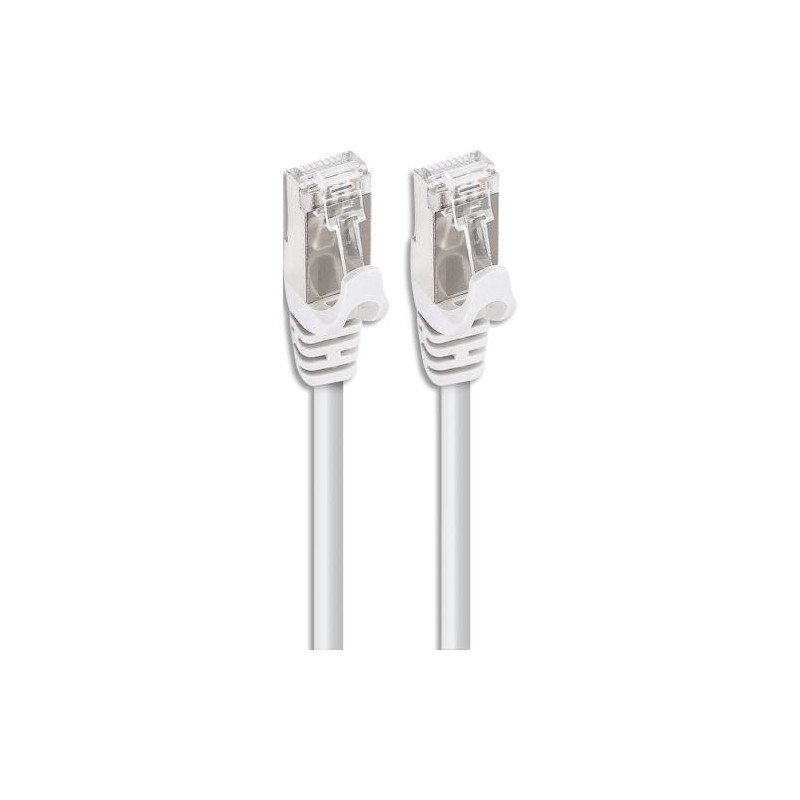 APM C&acirc;ble RJ45, cat&eacute;gorie 7, S&#47;FTP, droit, blanc, 1m