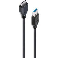 APM C&acirc;ble USB-A &#47; micro USB-B 3.0, USB 3.0, m&acirc;le &#47; m&acirc;le, noir, 1m