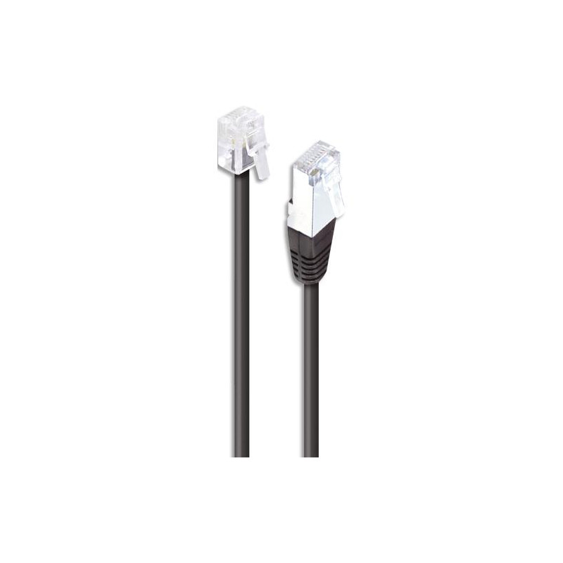 APM C&acirc;ble ADSL, RJ11 / RJ45, m&acirc;le / m&acirc;le, noir, 5m