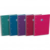 OXFORD Cahier carte spirale SMART 23x29,7cm A4+ 160 pages 4 trous 5x5. Coloris vif assortis