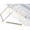 FAST Boîte de 50 relieurs plastique 6 cm pour archivage de documents perforées. Coloris beige