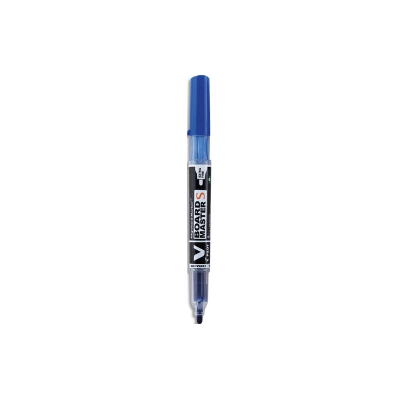 PILOT Marqueur effaçable à sec rechargeable VBOARD S MASTER. Pointe fine ogive. Encre liquide bleu