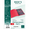 EXACOMPTA Paquet de 10 chemises ROCK&#39;S en carte 210 grammes coloris rouge