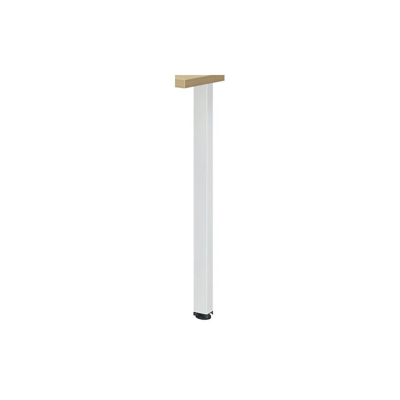 GAUTIER OFFICE Kit 1 pied carr&eacute; 40 x 40 blanc pour retour direct 80 x 60 r&eacute;f. 1U1A622