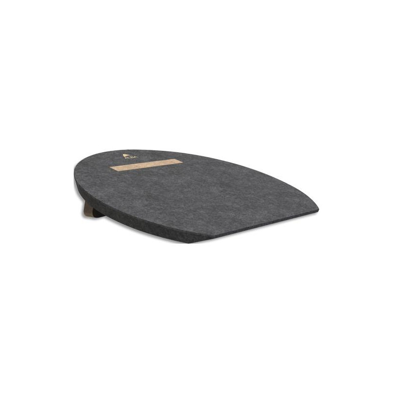 ALBA Repose-pieds PET 100% recyclé (bouteille d'eau recyclée) - gris/bois