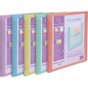 EXACOMPTA Classeur personnalisable KREACOVER A4 PP, dos 2cm 4 anneaux 15mm. Coloris Assortis Pastel