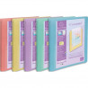 EXACOMPTA Classeur personnalisable KREACOVER A4+ PP, dos 4cm 4 anneaux 30mm. Coloris Assortis Pastel