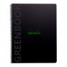 RHODIA Cahier à spirale polypropylène recyclé GREENBOOK 23,5x29,7cm 160 pages recyclées 90g Q5/