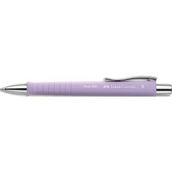 FABER CASTELL Stylo-bille Poly Ball XB Corps : sweet lilas, Encre : Bleu