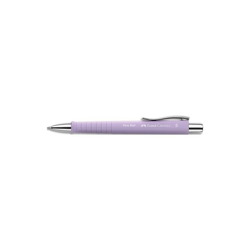 FABER CASTELL Stylo-bille Poly Ball XB Corps : sweet lilas, Encre : Bleu