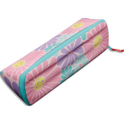 MAPED Trousse ouverture xxL, r&eacute;versible et personnalisable. Polyester. Pastel Lovely Daisy