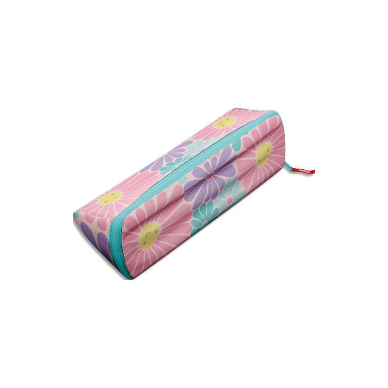 MAPED Trousse ouverture xxL, r&eacute;versible et personnalisable. Polyester. Pastel Lovely Daisy