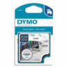 DYMO Ruban D1 nylon flexible 12mm x 3,5m Noir/Blanc S0718040