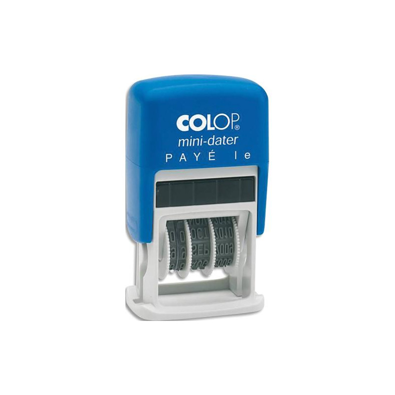 COLOP Dateur formule bicolore PAYE LE - Printer Mini S 160 L4 à encrage auto. Hauteur caractères 4mm